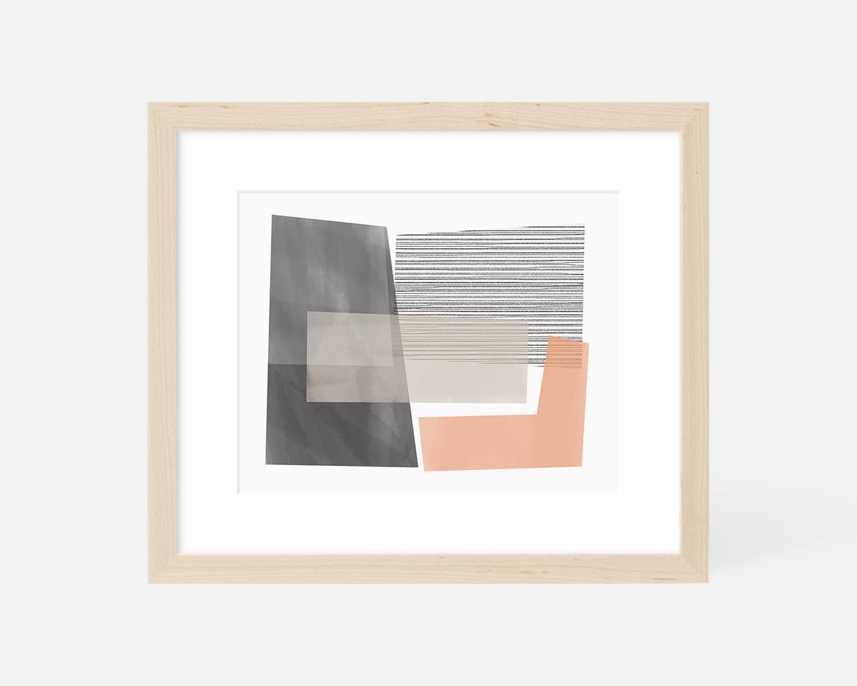 Blocks Art Print - Peach – Jaymee Srp