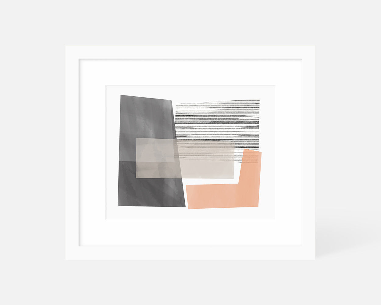 Blocks Art Print - Peach – Jaymee Srp